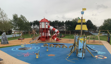 Sandymount playground set ablaze in second arson attack this month