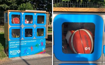 Lockers offering free sports equipment launched in parks across Dublin
