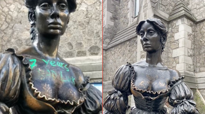 Molly Malone statue defaced for the second time in a week