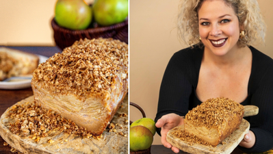 This thousand layer Bramley apple cake is the perfect winter warmer dessert