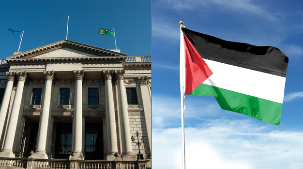 dublin city hall palestinian flag