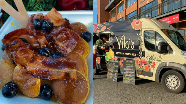 pancake truck selling