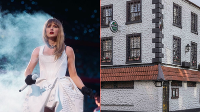 Taylor Swift & Travis Kelce got the nod from Shay and got into the Hacienda Bar